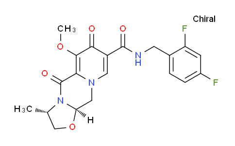 CAS No. 1335210-25-7, (3S,11AR)-N-(2,4-difluorobenzyl)-6-methoxy-3-methyl-5,7-dioxo-2,3,5,7,11,11a-hexahydrooxazolo[3,2-a]pyrido[1,2-d]pyrazine-8-carboxamide