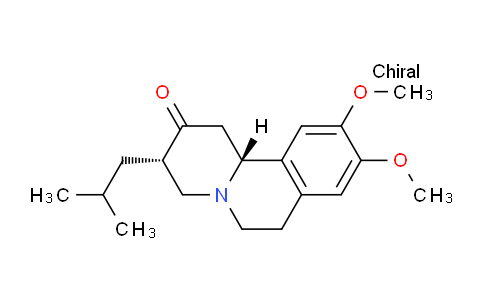 CAS No. 1381929-92-5, (3S,11BR)-3-isobutyl-9,10-dimethoxy-3,4,6,7-tetrahydro-1H-pyrido[2,1-a]isoquinolin-2(11bH)-one