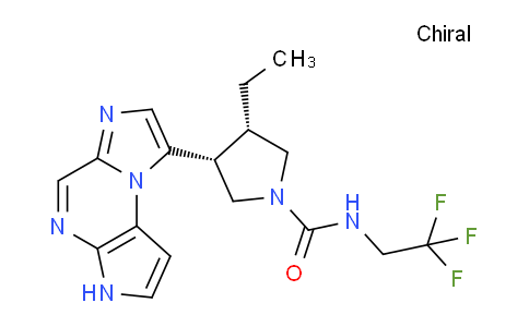 CAS No. 1310726-60-3, (3S,4R)-3-Ethyl-4-(3H-imidazo[1,2-a]pyrrolo[2,3-e]pyrazin-8-yl)-N-(2,2,2-trifluoroethyl)pyrrolidine-1-carboxamide