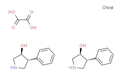 CAS No. 1820576-00-8, (3S,4R)-4-Phenylpyrrolidin-3-ol oxalate(2:1)