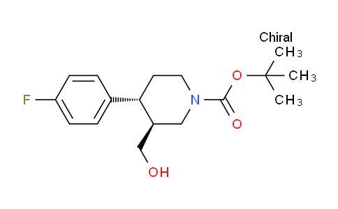 CAS No. 200572-33-4, (3S,4R)-tert-Butyl 4-(4-fluorophenyl)-3-(hydroxymethyl)piperidine-1-carboxylate
