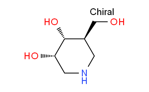 CAS No. 346408-24-0, (3S,4R,5R)-5-(Hydroxymethyl)piperidine-3,4-diol