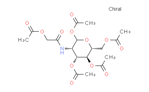 CAS No. 258824-38-3, (3S,4R,5S,6R)-3-(2-Acetoxyacetamido)-6-(acetoxymethyl)tetrahydro-2H-pyran-2,4,5-triyl triacetate