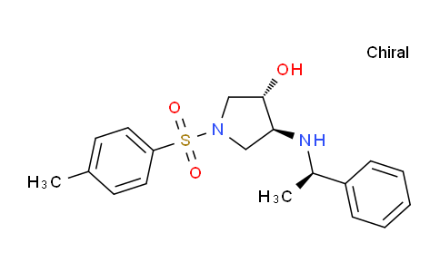 CAS No. 1159908-18-5, (3S,4S)-4-((R)-1-Phenylethylamino)-1-tosylpyrrolidin-3-ol