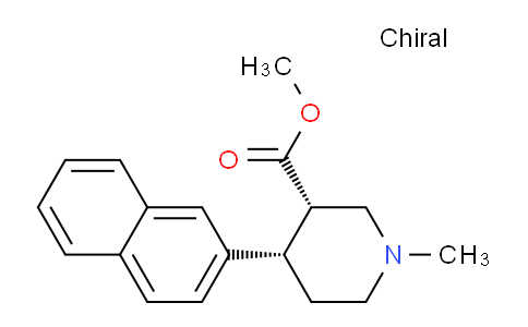 CAS No. 265112-64-9, (3S,4S)-Methyl 1-methyl-4-(naphthalen-2-yl)piperidine-3-carboxylate