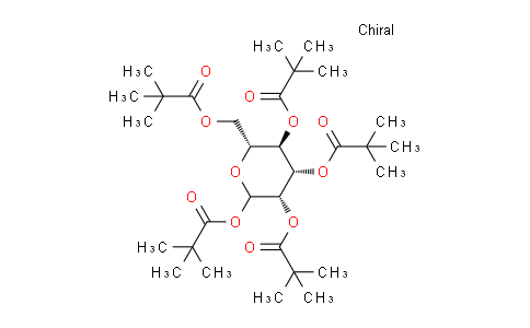CAS No. 220017-47-0, (3S,4S,5R,6R)-6-((Pivaloyloxy)methyl)tetrahydro-2H-pyran-2,3,4,5-tetrayl tetrakis(2,2-dimethylpropanoate)