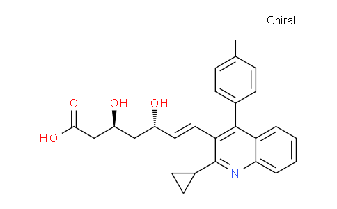 CAS No. 688735-41-3, (3S,5S,E)-7-(2-Cyclopropyl-4-(4-fluorophenyl)quinolin-3-yl)-3,5-dihydroxyhept-6-enoic acid