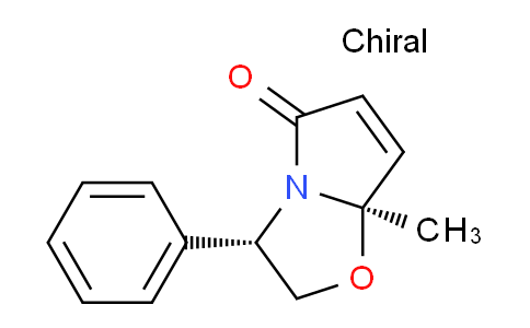 CAS No. 143140-06-1, (3S,7AR)-7a-methyl-3-phenyl-2,3-dihydropyrrolo[2,1-b]oxazol-5(7aH)-one