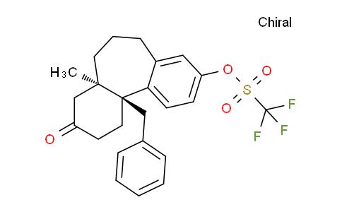 CAS No. 1958063-31-4, (4AR,11bS)-11b-benzyl-4a-methyl-3-oxo-2,3,4,4a,5,6,7,11b-octahydro-1H-dibenzo[a,c][7]annulen-9-yl trifluoromethanesulfonate