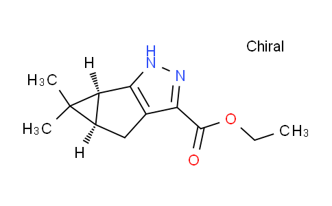 CAS No. 1586027-87-3, (4AR,5aS)-ethyl 5,5-dimethyl-4,4a,5,5a-tetrahydro-1H-cyclopropa[4,5]cyclopenta[1,2-c]pyrazole-3-carboxylate
