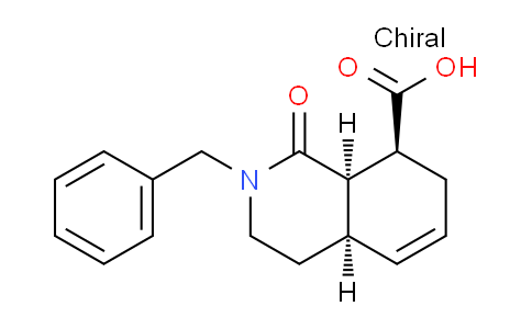 CAS No. 1219703-92-0, (4AR,8S,8aR)-2-benzyl-1-oxo-1,2,3,4,4a,7,8,8a-octahydroisoquinoline-8-carboxylic acid