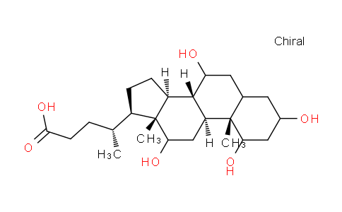 CAS No. 63266-89-7, (4R)-4-((8S,9S,10S,13R,14S,17R)-1,3,7,12-Tetrahydroxy-10,13-dimethylhexadecahydro-1H-cyclopenta[a]phenanthren-17-yl)pentanoic acid