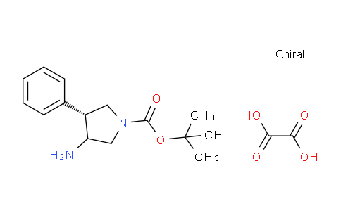 CAS No. 1957130-59-4, (4R)-tert-Butyl 3-amino-4-phenylpyrrolidine-1-carboxylate oxalate