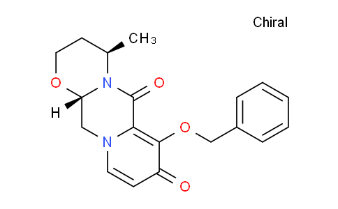 CAS No. 1206102-09-1, (4R,12AS)-7-(benzyloxy)-4-methyl-3,4,12,12a-tetrahydro-2H-pyrido[1',2':4,5]pyrazino[2,1-b][1,3]oxazine-6,8-dione