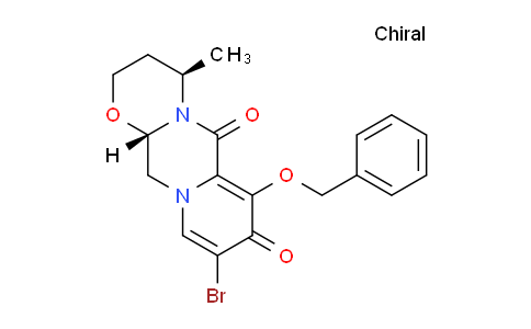 CAS No. 1206102-10-4, (4R,12AS)-7-(benzyloxy)-9-bromo-4-methyl-3,4,12,12a-tetrahydro-2H-pyrido[1',2':4,5]pyrazino[2,1-b][1,3]oxazine-6,8-dione