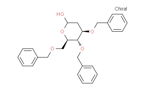 CAS No. 160549-11-1, (4R,5S,6R)-4,5-Bis(benzyloxy)-6-((benzyloxy)methyl)tetrahydro-2H-pyran-2-ol