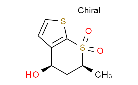 CAS No. 147128-77-6, (4R,6S)-6-Methyl-7,7-dioxo-5,6-dihydro-4H-thieno[2,3-b]thiopyran-4-ol