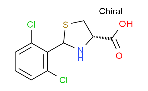 CAS No. 1217510-14-9, (4S)-2-(2,6-Dichlorophenyl)thiazolidine-4-carboxylic acid