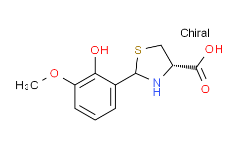 CAS No. 1265908-02-8, (4S)-2-(2-Hydroxy-3-methoxyphenyl)thiazolidine-4-carboxylic acid