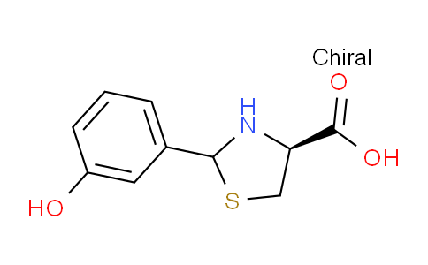 CAS No. 1217529-11-7, (4S)-2-(3-Hydroxyphenyl)thiazolidine-4-carboxylic acid