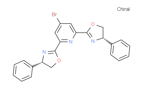 CAS No. 1190936-03-8, (4S,4'S)-2,2'-(4-Bromopyridine-2,6-diyl)bis(4-phenyl-4,5-dihydrooxazole)