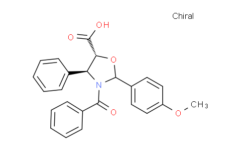 CAS No. 949023-16-9, (4S,5R)-3-Benzoyl-2-(4-methoxyphenyl)-4-phenyloxazolidine-5-carboxylic acid