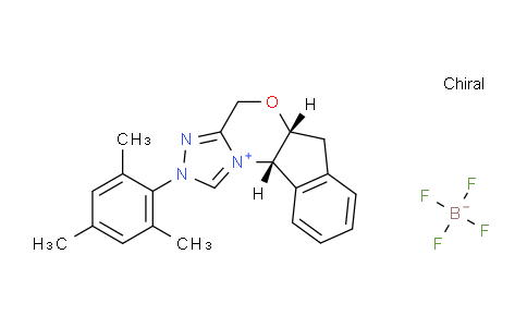 CAS No. 925706-31-6, (5aR,10bS)-2-Mesityl-4,5a,6,10b-tetrahydro-2H-indeno[2,1-b][1,2,4]triazolo[4,3-d][1,4]oxazin-11-ium tetrafluoroborate