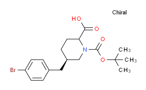 CAS No. 1217625-05-2, (5R)-5-(4-Bromobenzyl)-1-(tert-butoxycarbonyl)piperidine-2-carboxylic acid