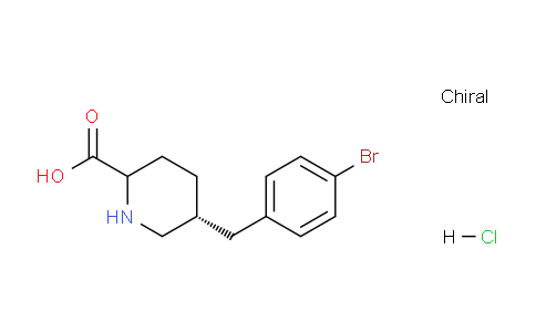 CAS No. 1221793-30-1, (5R)-5-(4-Bromobenzyl)piperidine-2-carboxylic acid hydrochloride