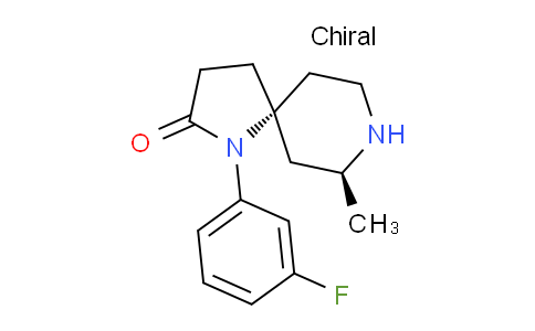 CAS No. 1227685-16-6, (5R,7S)-1-(3-Fluorophenyl)-7-methyl-1,8-diazaspiro[4.5]decan-2-one