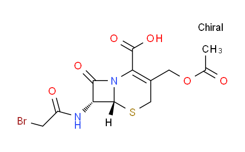 CAS No. 26973-80-8, (6R,7R)-3-(Acetoxymethyl)-7-(2-bromoacetamido)-8-oxo-5-thia-1-azabicyclo[4.2.0]oct-2-ene-2-carboxylic acid