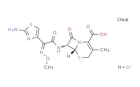 CAS No. 724438-16-8, (6R,7R)-7-((Z)-2-(2-Aminothiazol-4-yl)-2-(methoxyimino)acetamido)-3-methyl-8-oxo-5-thia-1-azabicyclo[4.2.0]oct-2-ene-2-carboxylic acid hydrochloride