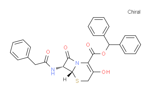 CAS No. 54639-48-4, (6R,7R)-Benzhydryl 3-hydroxy-8-oxo-7-(2-phenylacetamido)-5-thia-1-azabicyclo[4.2.0]oct-2-ene-2-carboxylate