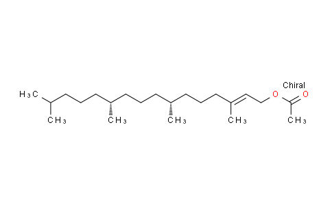 CAS No. 10236-16-5, (7R,11R,E)-3,7,11,15-Tetramethylhexadec-2-en-1-yl acetate