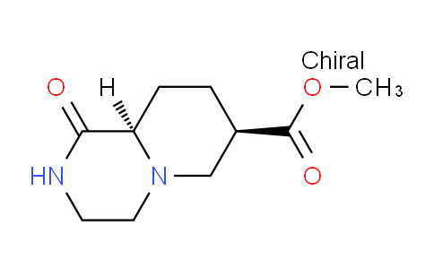 CAS No. 144731-64-6, (7R,9aR)-Methyl 1-oxooctahydro-1H-pyrido[1,2-a]pyrazine-7-carboxylate