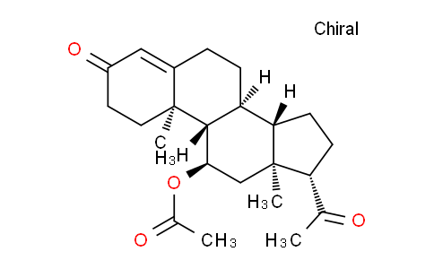 CAS No. 2268-98-6, (8S,9S,10R,11R,13S,14S,17S)-17-Acetyl-10,13-dimethyl-3-oxo-2,3,6,7,8,9,10,11,12,13,14,15,16,17-tetradecahydro-1H-cyclopenta[a]phenanthren-11-yl acetate
