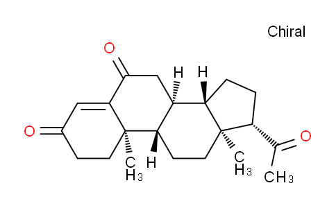 CAS No. 2243-08-5, (8S,9S,10R,13S,14S,17S)-17-Acetyl-10,13-dimethyl-7,8,9,11,12,13,14,15,16,17-decahydro-1H-cyclopenta[a]phenanthrene-3,6(2H,10H)-dione