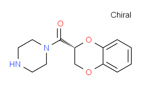 CAS No. 860173-98-4, (R)-(2,3-Dihydrobenzo[b][1,4]dioxin-2-yl)(piperazin-1-yl)methanone