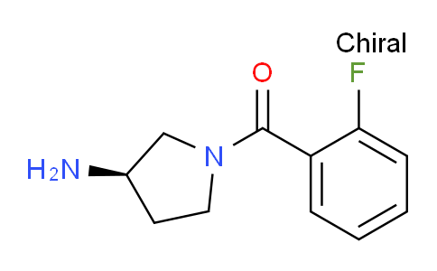 CAS No. 1286207-67-7, (R)-(3-Aminopyrrolidin-1-yl)(2-fluorophenyl)methanone