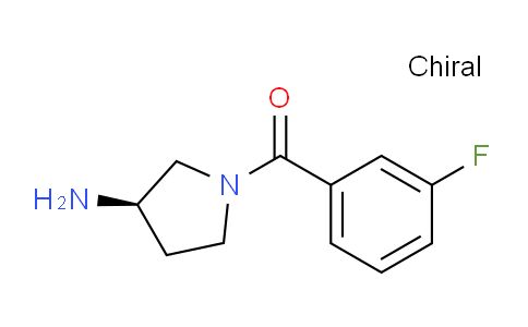 CAS No. 1286208-37-4, (R)-(3-Aminopyrrolidin-1-yl)(3-fluorophenyl)methanone