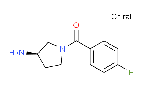 CAS No. 1286208-64-7, (R)-(3-Aminopyrrolidin-1-yl)(4-fluorophenyl)methanone