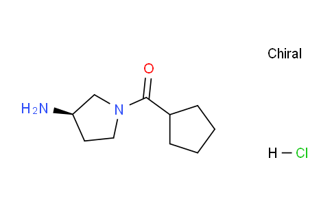 CAS No. 1286207-85-9, (R)-(3-Aminopyrrolidin-1-yl)(cyclopentyl)methanone hydrochloride