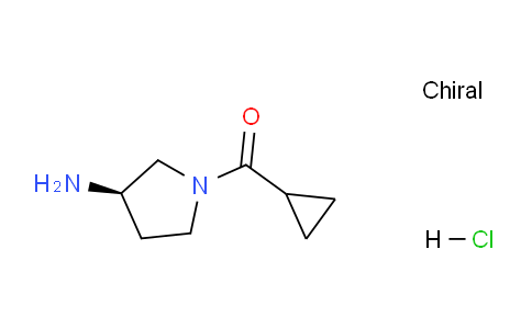 CAS No. 1286207-68-8, (R)-(3-Aminopyrrolidin-1-yl)(cyclopropyl)methanone hydrochloride