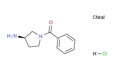 CAS No. 1286208-94-3, (R)-(3-Aminopyrrolidin-1-yl)(phenyl)methanone hydrochloride
