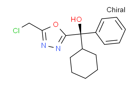 CAS No. 1208254-99-2, (R)-(5-(Chloromethyl)-1,3,4-oxadiazol-2-yl)(cyclohexyl)(phenyl)methanol
