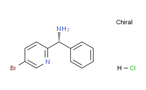 CAS No. 1263094-86-5, (R)-(5-Bromopyridin-2-yl)(phenyl)methanamine hydrochloride
