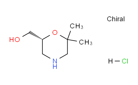 CAS No. 1416444-88-6, (R)-(6,6-Dimethylmorpholin-2-yl)methanol hydrochloride