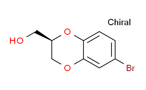 CAS No. 1263285-26-2, (R)-(6-Bromo-2,3-dihydrobenzo[b][1,4]dioxin-2-yl)methanol