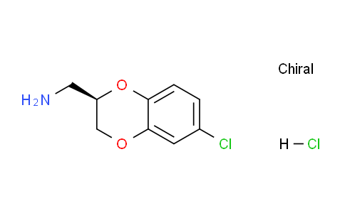 CAS No. 1923200-89-8, (R)-(6-Chloro-2,3-dihydrobenzo[b][1,4]dioxin-2-yl)methanamine hydrochloride