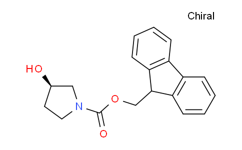 CAS No. 215178-39-5, (R)-(9H-Fluoren-9-yl)methyl 3-hydroxypyrrolidine-1-carboxylate